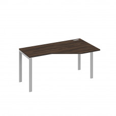 Стол "Техно" на металлокаркасе UNO эргономичный правый дуб ристретто/ металлокаркас серый А4 С1 056 ДР