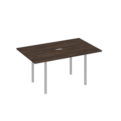 Стол для переговоров 160 прямой на каркасе DUE дуб ристретто/ металлокаркас серый А4 С2 121 ДР