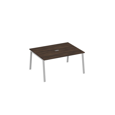 Стол 160 на металлокаркасе TRE для переговорной дуб ристретто/ металлокаркас серый А4 С3 133 ДР