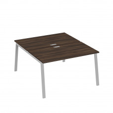 Рабочая станция каркас TRE 2х140 офисная дуб ристретто/ металлокаркас серый А4 С3 177 ДР