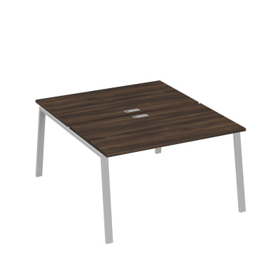 Рабочая станция каркас TRE 2х140 офисная дуб ристретто/ металлокаркас серый А4 С3 177 ДР