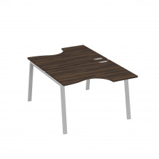 Рабочая станция со столами (2х120) каркас TRE дуб ристретто/ металлокаркас серый А4 С3 183 ДР