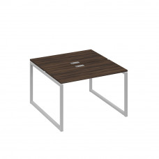 Рабочая станция с опорами QUATTRO (2х120) дуб ристретто/ металлокаркас серый А4 С4 170 ДР