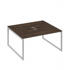 Рабочая станция (2х160) с опорами QUATTRO дуб ристретто/ металлокаркас серый А4 С4 175 ДР