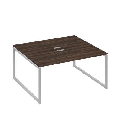 Рабочая станция (2х160) с опорами QUATTRO дуб ристретто/ металлокаркас серый А4 С4 175 ДР