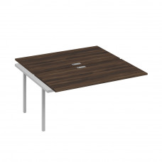 Секция для рабочей станции 2х160 опоры QUATTRO дуб ристретто/ металлокаркас серый А4 С4 178-1 ДР