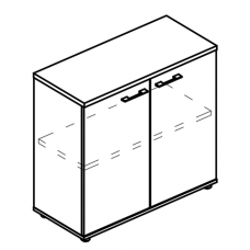 Шкаф низкий закрытый (топ ДСП) вяз либерти / вяз либерти МР 9451 ВЛ/ВЛ/ВЛ