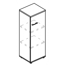 Шкаф средний узкий закрытый (топ ДСП) вяз либерти / мокко премиум МР 9467 ВЛ/МП/МП