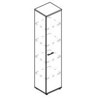 Шкаф закрытый узкий (топ ДСП) вяз либерти / мокко премиум МР 9477 ВЛ/МП/МП
