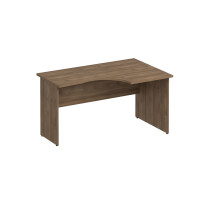 Стол эргономичный правый дуб шамони темный К.122 ШТ
