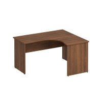 Стол эргономичный правый французский орех К.124 ОФ