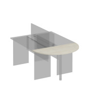 Приставка к столу без опоры дуб шамони К.207 ДШ