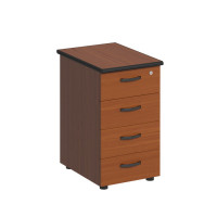 Тумба приставная 4 ящ с замком французский орех ДР 226 +ДР 507