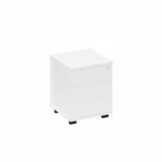Тумба выкатная 3-х ящичная белый премиум А1 204 БП