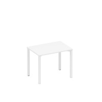 Стол письменный на металлокаркасе белый премиум / белый гладкий А1 БГ 012.1 БП