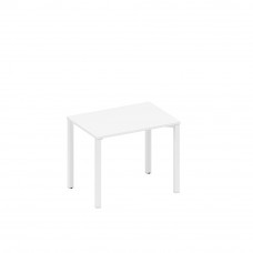 Стол письменный на металлокаркасе белый премиум / белый гладкий А1 БГ 012.1 БП