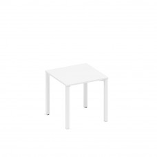 Стол письменный на металлокаркасе белый премиум / белый гладкий А1 БГ 021.1 БП