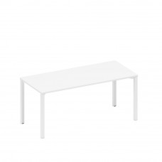 Стол письменный на металлокаркасе белый премиум / белый гладкий А1 БГ 026.1 БП