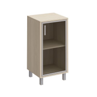 Шкаф для документов правый, дверь в алюминиевой раме дуб шамони Born 411-814