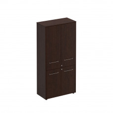 Шкаф закрытый высокий венге тёмный МЕ 345 ВТ