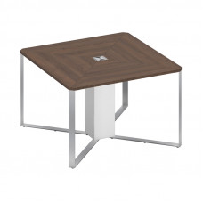 Стол для переговоров 1-секционный дуб гладстоун / дуб гладстоун / белый премиум СП 101 ДГ ДГ БП ХР