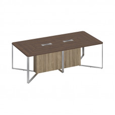 Стол для переговоров составной 2-секционный дуб гладстоун / дуб гладстоун / дуб гладстоун светлый СП 104 ДГ ДГ ДС ХР