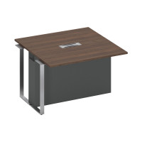 Секция стола для переговоров промежуточная дуб гладстоун / дуб гладстоун / антрацит СП 109 ДГ ДГ АР ХР