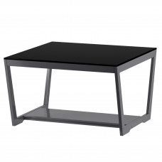 Стол журнальный BeautyStyle - 1 серый графит/стекло черное БС-1