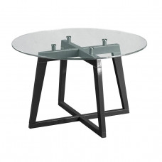 Стол журнальный Рилле-445 серый графит/ прозрачное стекло Р-445