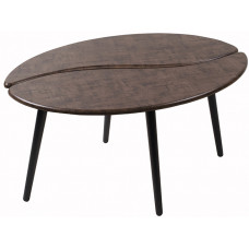 Стол журнальный Арабика браун/черный РБ б/ч