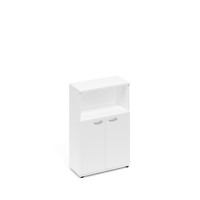 Шкаф средний полузакрытый белый премиум А4 9363 БП