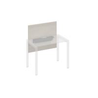 Экран настольный фронтальный большой для стола 100 с кабель-каналом дуб / металлокаркас антрацит А4 А 835 ДШ