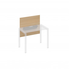 Экран настольный фронтальный большой для стола 100 с кабель-каналом натуральный дуб / металлокаркас антрацит А4 А 835 НД