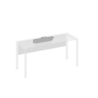 Экран стола 160 с кабель-каналом белый премиум / металлокаркас антрацит А4 А 843 БП