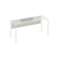 Экран стола 180 с кабель-каналом дуб / металлокаркас антрацит А4 А 844 ДШ