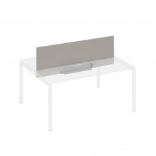 Экран настольный фронтальный для стола 160 с двумя кабель-каналами мокко премиум / металлокаркас антрацит А4 А 848 МП