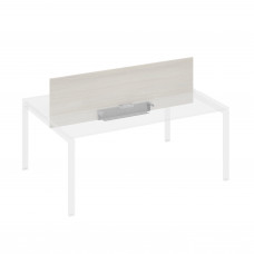 Экран настольный фронтальный для стола 180 с двумя кабель-каналами дуб / металлокаркас антрацит А4 А 849 ДШ