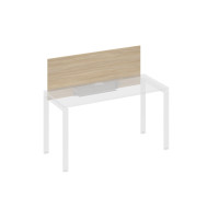 Экран настольный фронтальный для стола 140 с кабель-каналом дуб скандинавский / металлокаркас серый А4 С 832 ДК