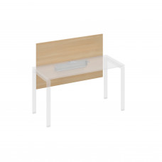 Экран настольный фронтальный большой для стола 140 с кабель-каналом натуральный дуб / металлокаркас серый А4 С 837 НД