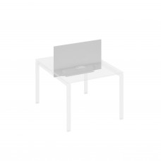 Экран настольный фронтальный для стола 100 с двумя кабель-каналами серый / металлокаркас серый А4 С 845 СЕ