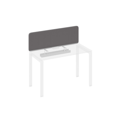 Экран стола 120 фронтальный тканевый с кабель-каналом серый / металлокаркас серый А4 С 876 BA50