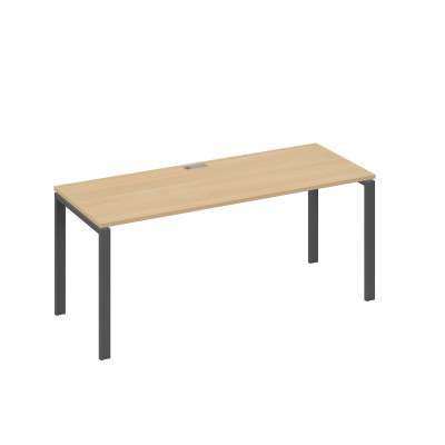 Стол письменный на металлокаркасе UNO натуральный дуб / металлокаркас антрацит А4 А1 016 НД