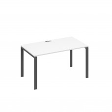 Стол письменный на металлокаркасе UNO белый премиум / металлокаркас антрацит А4 А1 024 БП