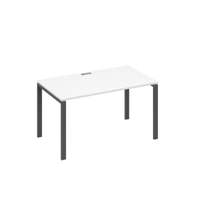 Стол письменный на металлокаркасе UNO белый премиум / металлокаркас антрацит А4 А1 024 БП