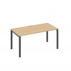Стол письменный на металлокаркасе UNO натуральный дуб / металлокаркас антрацит А4 А1 025 НД