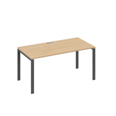 Стол письменный на металлокаркасе UNO натуральный дуб / металлокаркас антрацит А4 А1 025 НД