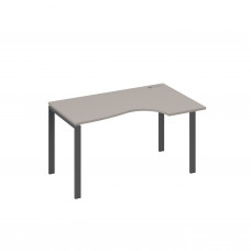 Стол металлокаркас UNO эргономичный правый "Классика" мокко премиум / металлокаркас антрацит А4 А1 044 МП