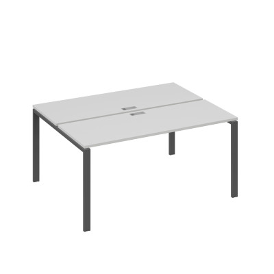 Станция (2х160) рабочая с опорами UNO серый / металлокаркас антрацит А4 А1 172 СЕ