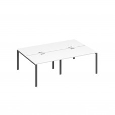 Рабочая станция металлокаркас UNO 4х120 белый премиум / металлокаркас антрацит А4 А1 176-2 БП