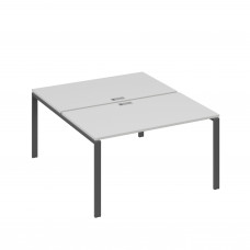 Станция рабочая на металлокаркасе UNO 2х140 серый / металлокаркас антрацит А4 А1 177 СЕ
